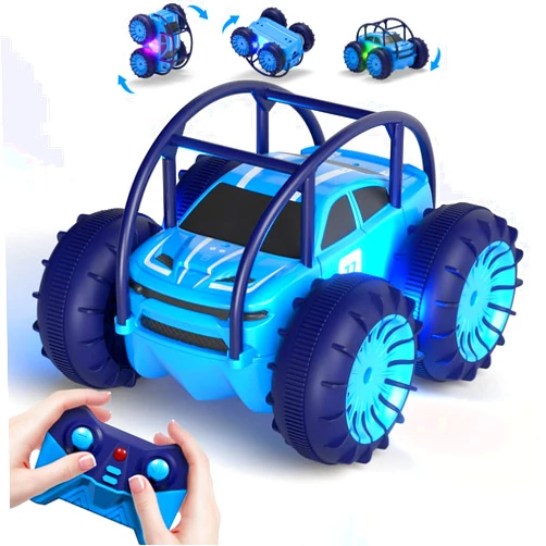 MaxTronic Amphibious Remote Control Car,Rechargeable RC Cars Toy 360° Flips Rotation Stunt Crawler 15KM/H 4WD All Terrain Outdoor Indoor Toy for Kids Boys Girls 3-12