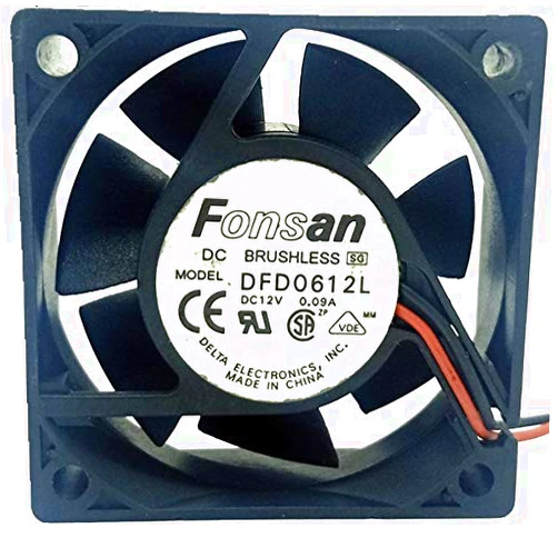 Bomin Technology For Fonsan DFD0612L 0.09A 12V 6020 chassis cooling fan