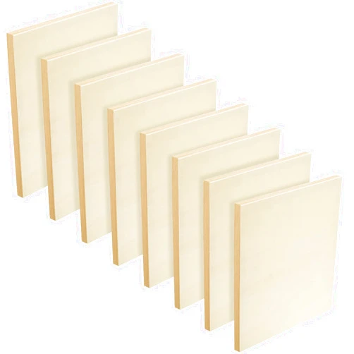 Youyole Wood Canvas Boards Unfinished Wooden Panel Boards Paint Pouring Panels for Painting Drawing Home Decor(8 Pieces,12 x 12 x 0.8 Inches)