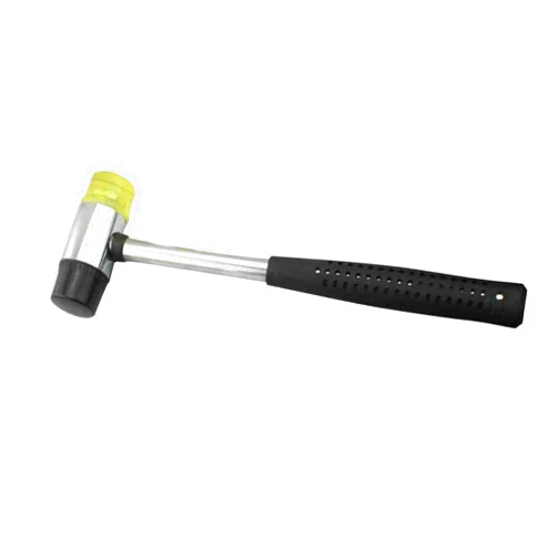 AMTION Lightweight Mallet Double-Face Soft Rubber and Plastic Hammer 25mm Pefect for Gunsmithing Leather Crafts DIY Projects Household Tool 1pc