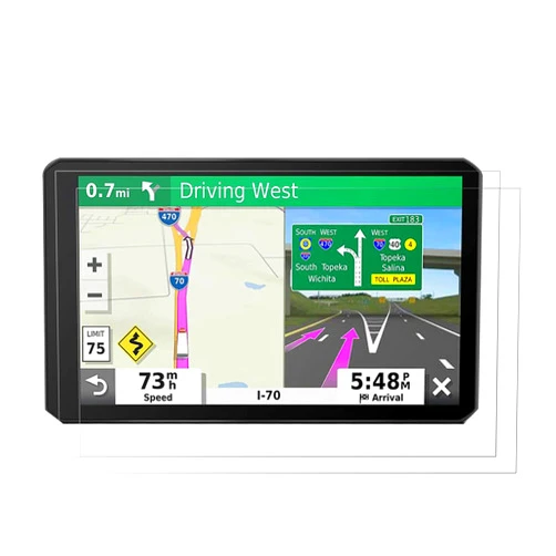i-Tensodo 2 Pack Universal Trimmable Matte Screen Protector for All Smart Navigation, Anti-Glare Anti Finger Print, Sizes: 8.07 x 7.08 inches