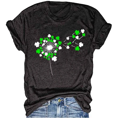 Beopjesk Dandelion Shirts for Women Teen Girls Cute Sunflower Wildflower Flower Lovers Graphic Tees Tops