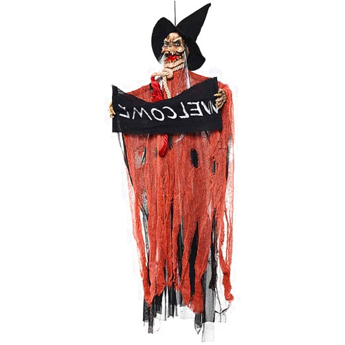 KJMY Halloween Hanging Ghost Decorations for Indoor Background Decor, Outdoor Yard, Tree, Party, Bar Porch and Eaves (Orange)