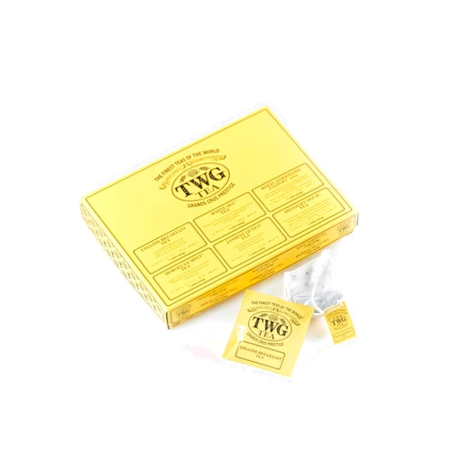 TWG Tea | Around the Globe Selection | 6 Varieties | Exclusive Tea Blends | 30 Hand Sewn Cotton Teabags | Gift Set