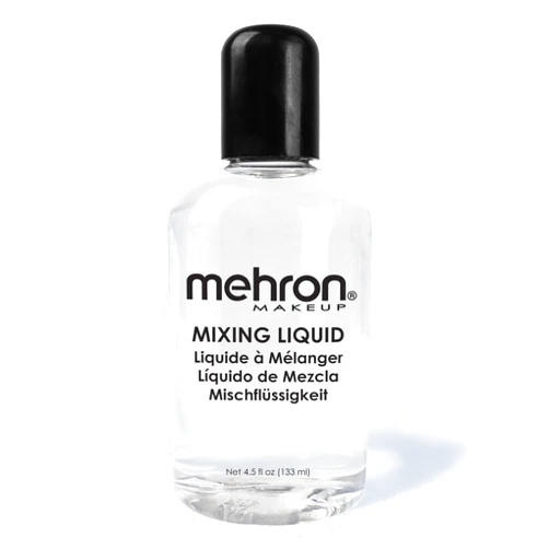 Mehron Makeup Mixing Liquid | Water Resistant For All Day Wear | Multi-Use Makeup Transformer | Eyeliner Mixing Medium | Clear 4.5 fl oz (133 ml)