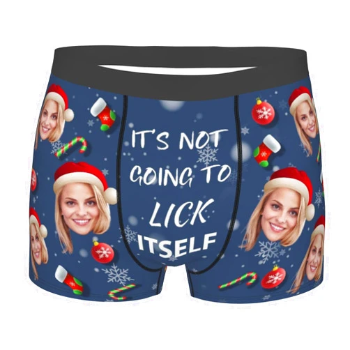 Generic Custom Boxers for Men Boyfriend Father Husband, Personalized Boxer Briefs with Face, Customized Funny Underwear Gifts