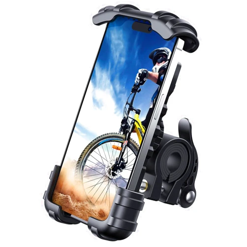 Lamicall Bike Phone Holder, Motorcycle Phone Mount - Motorcycle Handlebar Cell Phone Clamp, Scooter Phone Clip for iPhone 15 Pro Max/Plus, 14 Pro Max, S9, S10 and More 4.7