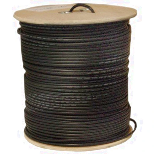 NETCNA RG11, CCTV Coaxial Cable, 14 awg Solid black, 1000ft ( 1 PACK ) BY NETCNA