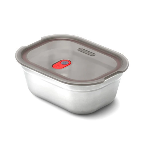 BLACK + BLUM Lunch Box - Meal Prep Containers Reusable for Picnic & Camping - Microwavable Stainless Steel Lunch & Dinner Food Storage Box with Leak Proof Lid - Dishwasher & Oven Safe - Small - 600ml