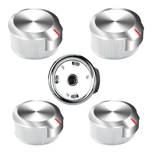 NISHCON W11156487 W10823529 Replacement for Kit.chen-Aid Whirlpool Stove knobs, Replaces AP6285576 4546228 Oven Range Knobs, 5 Pack
