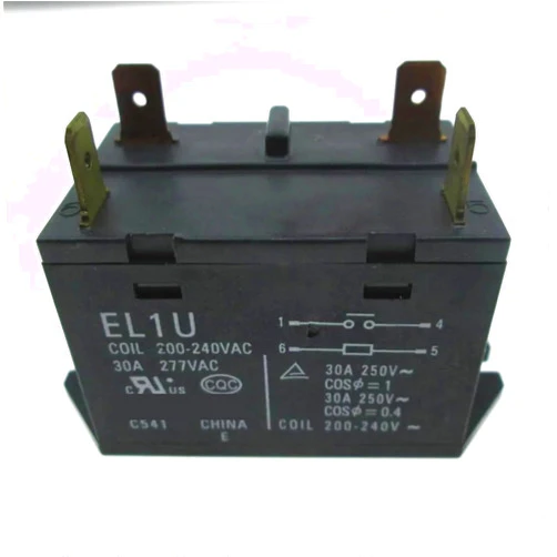 DOUFUDIA Air Conditioning Compressor Contactor 200V 240V Relay EL1U 30A 250VAC 277VAC 200VAC-240VAC 2Pcs