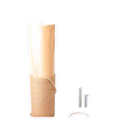 Stcyutdaa 16 Inch Cat Scratching Post Replacement with M8 Screw Durable Cat Tree Scratch Post Refill Sisal Rope for Cat Scratcher Climbing Perch Indoor Tower Furniture Scratching Tree Wall