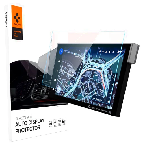Spigen Tempered Glass Screen Protector [GlasTR Slim] designed for Toyota Tundra (2025-2022), Toyota Sequoia (2025-2023), Toyota Tacoma(2024) 14 inch Dashboard Touchscreen - Matte/Anti Finger Print