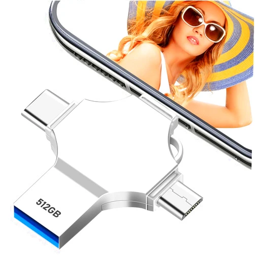 AOIRHLA Photo Stick USB Flash Drive AOIRHLA 512GB Memory Stick USB 3.0 High Speed Thumb Drives Portable Mini Jump Drive Storage Device External Storage for Smartphone/Laptop/PC/Android