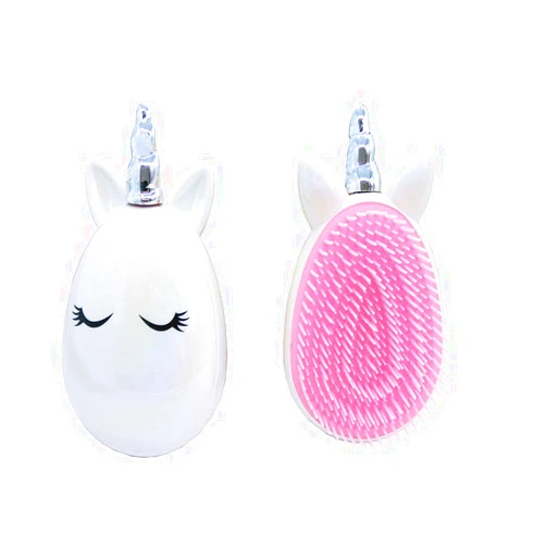 Artkingdome Cute Unicorn Comb, Toddler Hair Brushes, Detangling Anti-static Soft Massage for Kid's, Curly Straight Wet Dry Hair brushes Hair White Gift