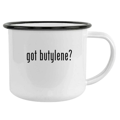 Molandra Products got butylene? - 12oz Camping Mug Stainless Steel, Black