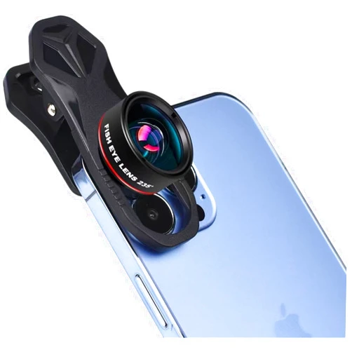 FOTN Fisheye 235°,Fish Eye Lens Universal HD Phone Fisheye Lens, Phone Camera Lens, for iPhone 7 8 x xr 11 12 13 14 15 pro max Android Samsung Smartphones (fisheye)