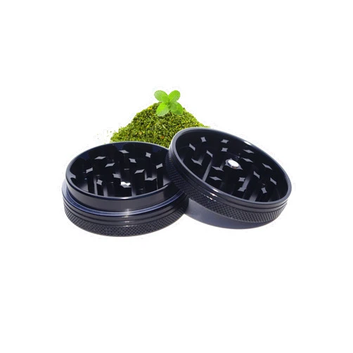 THETIS KITCHEN Small Thin Herb Chromium Crusher Grinder 2 inch (Black Color)