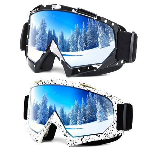 Braylin Adult Ski Goggles, 2-Pack Snowboard Goggles for Youth, Teens, Men & Women, Wide View Snowmobile Goggles