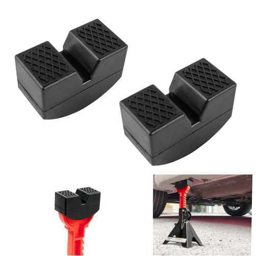 Donext Jack Pad Adapter for Jack Stands 3 Ton Rubber Frame Rail Protector Jack Pad Adapter 2 Pack