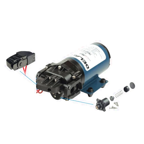Delavan 3120-421F SmartFLO 12-Volt Bypass/Demand Diaphragm Pump - Bypass and Demand Pump - 2.2 GPM