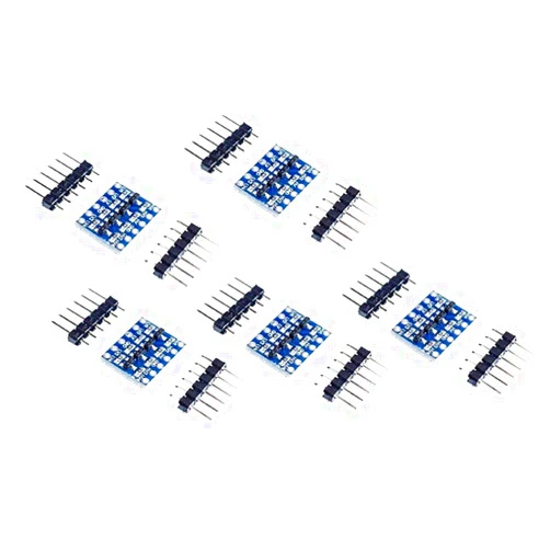 Envistia 5Pcs IIC I2C 4-Channel Bi-Directional 5V to 3.3V Logic Level Converter Shifter Module