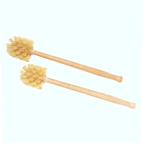 Cherrypop Hrsptudorc Bzocio Toilet Brush, 2 Pack Wood Toilet Brush Made of Beechwood, Strong Hemp Bristles with 360° Cleaning Power