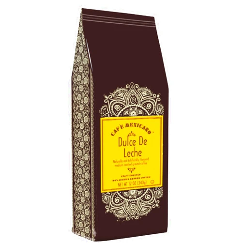 Cafe Mexicano Café Mexicano Coffee, Dulce De Leche Flavored, 100% Arabica Craft Roasted Ground Coffee - 12 Ounce