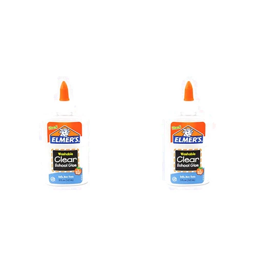 Elmer's E305 School Glue Washble Clear, 5 oz, Clear (Pack of 2)