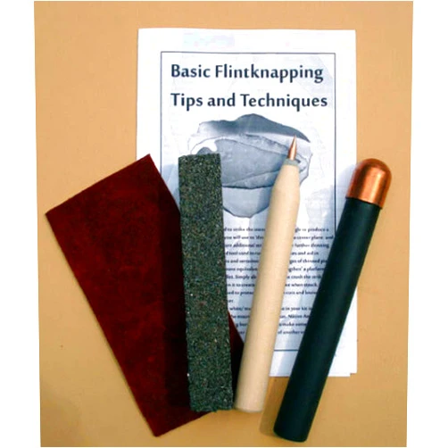 Standsbyriver Flintknapping Knap Pak w/Copper Bopper Billet Flint Knapping Tools #178