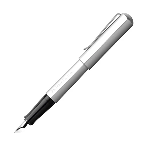 Faber-Castell Hexo F Fountain Pen - Silver