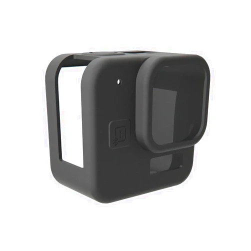 Leshareselect Silicone Case for GoPro Hero 11 Black Mini Tempered Glass Lens Protector Protective Film Cover for GoPro11 Mini Accessories (Black Case)