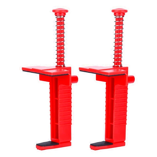 Kuuleyn Brick Line Clips Line Runners, 2Pcs Brick Liner Runner Wire Drawer Bricklaying Tool Leveling Measuring Tool for Building Construction Fixture(Red)