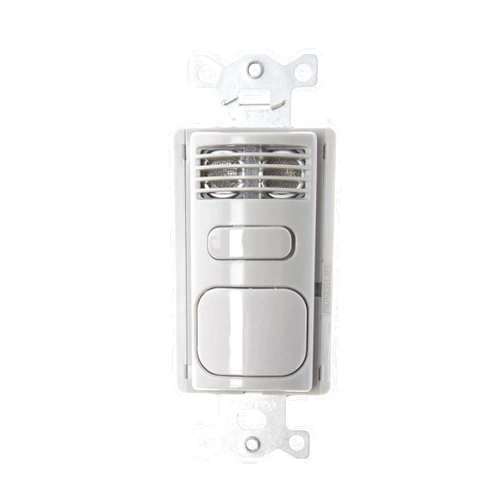 Hubbell AD2000GY1 Adaptive Dual Technology Wall Switch, 1000 Sq. Ft. Coverage, Gray