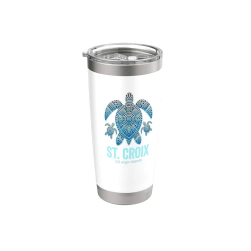 St. Croix usvi Souvenirs US Virgin Islands Vacation Reminder Stainless Steel Insulated Tumbler