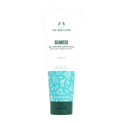 The Body Shop Seaweed Exfoliating Cleanser, For Oily and Combination Skin, Vegan, 4.2 Fl Oz