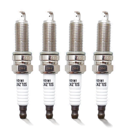 X4XZ Double Iridium Spark Plug Compatible with 2010-2018 HYUNDAI Elantra Tucson Azera SANTA FE/Kia Sorento Forte Sedona Rondo Soul Cadenza/Honda Civic Insigth/ACURA ILX 9723 SILZKR7B11 (Pack of 4)