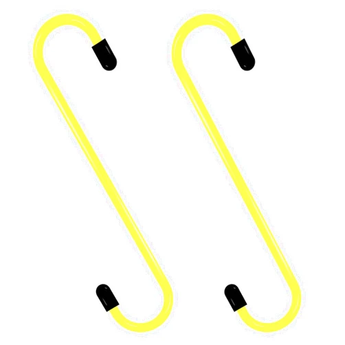 Hirificing 2PCS Brake Caliper Hanger Hooks Mechanic Specialty Tools for Braking Bearing Axle and Suspension Work, Car Brake Caliper Hangers with Rubber Tips Automotive Tools(Yellow)