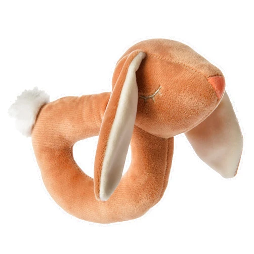 Mary Meyer Baby Rattle Leika Infant Soft Toys, 6-Inches, Little Bunny
