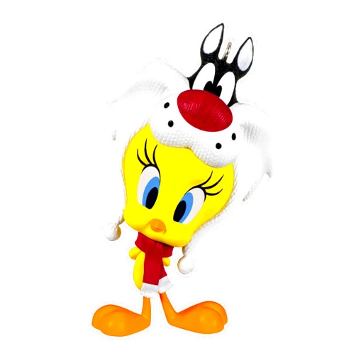 Hallmark Keepsake Christmas Ornament 2024, Looney Tunes Tweety Puddy Tat Hat, Cartoon Gifts