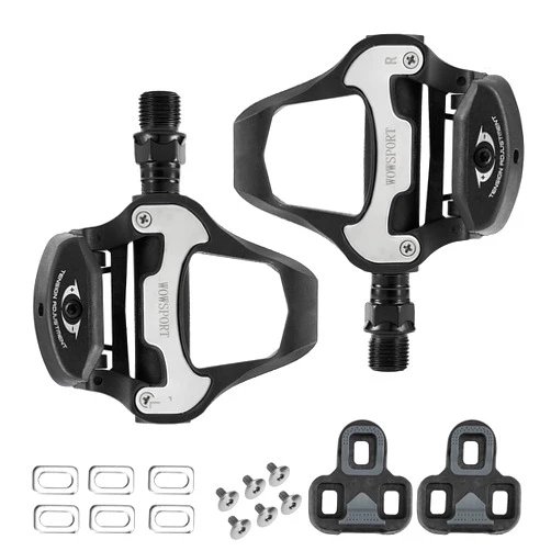 Wowsport Look KEO Structure Carbon Fiber Bike Pedals for Road Cycling