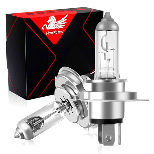WinPower HS1 PX43T Halogen Bulb, 12V 35/35W 4300K Bright White Motorcycle High Low Beam Headlight Replacement, Pack of 2