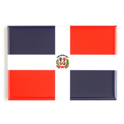 Blue Crab Magnets Flag of Dominican Republic Fridge Magnet (2 x 3 inches)