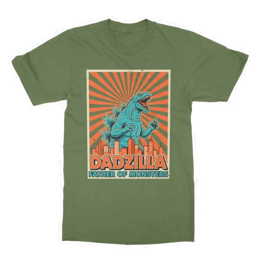 SWEET LEMONS Dadzilla Funny Father of Monsters Daddy Fathers Day Unisex T-Shirt