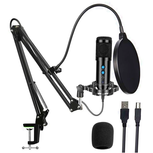 Beacon Pet USB Microphone Professional Condenser Recording Mic Kit for Podcast, Recording Microphone for YouTube, Recording Music, Voice Overs, Livestreaming and Streaming Broadcast