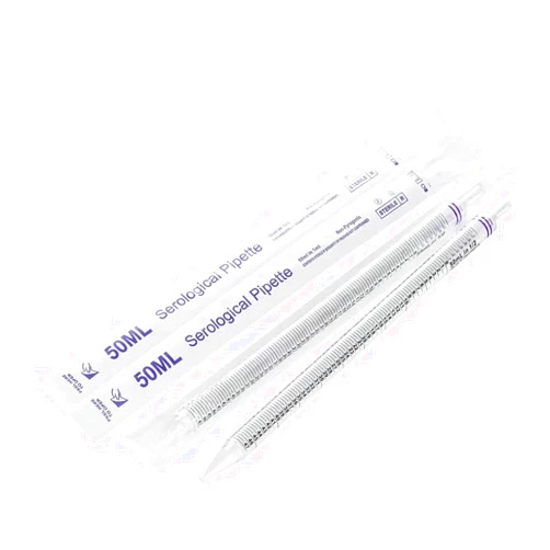 Scienfocus lab Serological Pipette - Blue Striped, Individually Wrapped (50ml - 25pcs)