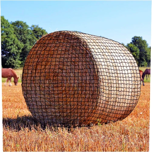 Dayimado Large Round Bale Hay Net, 6x6 Ft Sturdy Hay Net Slow Feed for Horses, Fits Round Bales 5x5-6x6 or Square Bales 3x3x8-4x4x8 with 1.5