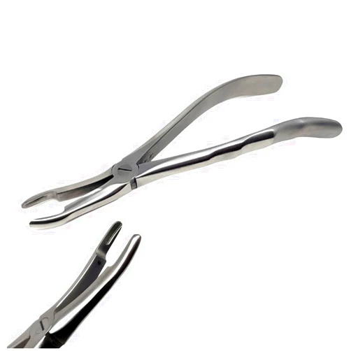 High Tech Instruments Dental Tooth Extraction Forceps #844 for Root Fragment Minimally Invasive Teeth Extracting Instrument with Serrated Jaws Made of Heavy Duty Stainless Steel