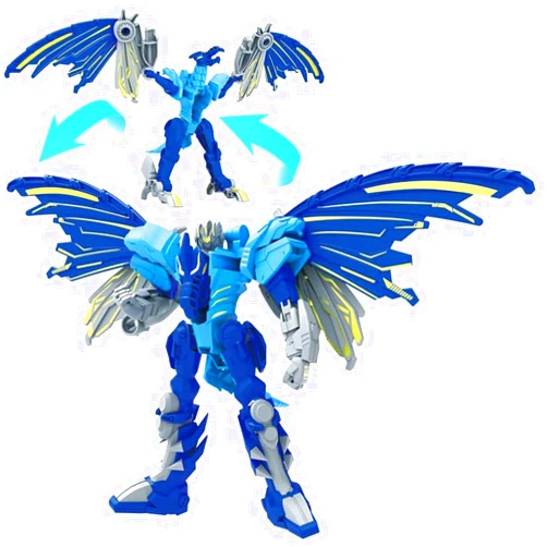 Jumherd Dinosaur Transforming Robot Toys for Kids 3+，Easy Assembly Function，Can be 3 in 1 or 5 in1，Birthday Gifts for Boys Girls Age 3+ Year Old (Blue Wings)
