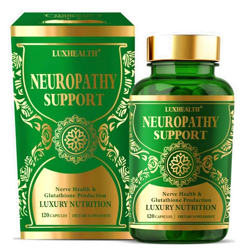 glutathione and neuropathy LUXHEALTH Nerve Savior for Neuropathy, 120 Capsules (40 Day Supply)  Neuropathy Supplement with 600mg Alpha Lipoic Acid & Benfotiamine